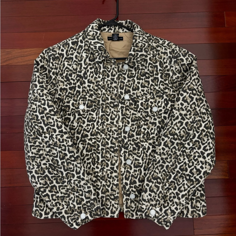 Leopard Jean Jacket